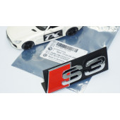 DK Tuning S3 Gümüş Kırmızı 3D Ön Panjur Logo Audi İle Uyumlu - 5