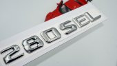 Mercedes Benz 280 SEL Bagaj Krom Metal 3M 3D Yazı Logo - 1