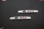 VW Volkswagen GTİ Running Rabbit Logo Yan Çamurluk 3M 3D Krom Met thumbnail 3