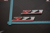 Chevrolet Silverado Z71 Off Road Çamurluk Yanı 3M Krom Metal Logo - 7