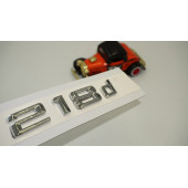 Bmw 218d Krom Metal 3M 3D Bagaj Logo Yazı Orjinal Ürün - 1
