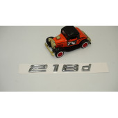 Bmw 218d Krom Metal 3M 3D Bagaj Logo Yazı Orjinal Ürün - 2