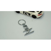 Nissan Fairlady Z 350Z 370Z Z33 Z34 Krom Metal Çift Yön Anahtarlık - 2