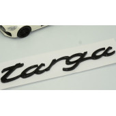 DK Porsche Targa Bagaj 3M 3D Siyah ABS Yazı Logo Amblem - 3