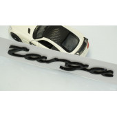 DK Porsche Targa Bagaj 3M 3D Siyah ABS Yazı Logo Amblem - 4