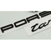 DK Porsche Targa Bagaj 3M 3D Siyah ABS Yazı Logo Amblem Seti - 4