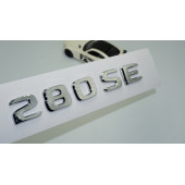 Dk Tuning 280 Se Bagaj Krom Abs 3m 3d Yazı Logo Benz İle Uyumlu - 1