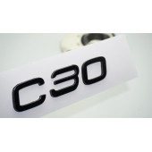 DK Tuning C30 Siyah ABS 3M 3D Bagaj Yazı Logo Volvo İle Uyumlu - 1