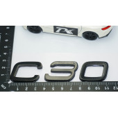 DK Tuning C30 Siyah ABS 3M 3D Bagaj Yazı Logo Volvo İle Uyumlu - 4