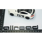 DK Tuning A4 A6 Allroad Bagaj Siyah ABS Yazı Logo Audi İle Uyumlu - 4