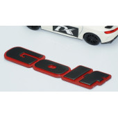 DK Tuning Golf MK2 MK3 Bagaj Siyah Kırmızı Yazı Logo Volkswagen İle Uyumlu - 3