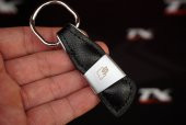 Audi S Logo Orjinal Deri Metal Anahtarlık Orjinal Ürün - 3