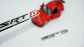 Chrysler SRT 8 Logo Çamurluk Yanı Krom Metal 3M 3D Amblem Seti - 1