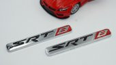 Chrysler SRT 8 Logo Çamurluk Yanı Krom Metal 3M 3D Amblem Seti - 3