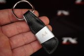 Audi A4 Logo Orjinal Deri Metal Anahtarlık Orjinal Ürün - 3
