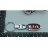 Kia Logo Krom Metal Çift Yön Anahtarlık New Style thumbnail 6