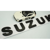 DK Suzuki Bagaj 3M 3D Siyah ABS Yazı Logo Amblem 29x4 Cm thumbnail 3