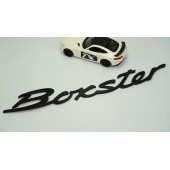 DK Porsche Boxster Bagaj 3M 3D Siyah ABS Eski Model Yazı Logo Amblem thumbnail 2