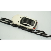 DK Porsche Boxster Bagaj 3M 3D Siyah ABS Eski Model Yazı Logo Amblem thumbnail 3