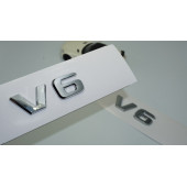 Dk V6 Çamurluk Yanı Krom Abs 3m 3d Yazı Logo Seti Benz İle Uyumlu - 1