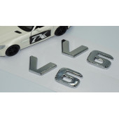 Dk V6 Çamurluk Yanı Krom Abs 3m 3d Yazı Logo Seti Benz İle Uyumlu - 3