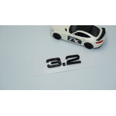 DK Tuning Audi 3.2 A3 A4 A6 A5 A7 A8 Bagaj Siyah ABS 3M 3D Yazı Logo - 2