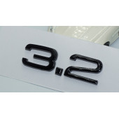 DK Tuning Audi 3.2 A3 A4 A6 A5 A7 A8 Bagaj Siyah ABS 3M 3D Yazı Logo - 3