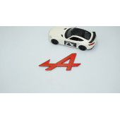 DK Tuning Alpine F1 Kırmızı ABS 3M Bagaj Yazı Logo Renault İle Uyumlu thumbnail 2