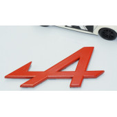 DK Tuning Alpine F1 Kırmızı ABS 3M Bagaj Yazı Logo Renault İle Uyumlu thumbnail 3