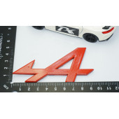 DK Tuning Alpine F1 Kırmızı ABS 3M Bagaj Yazı Logo Renault İle Uyumlu thumbnail 4