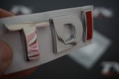 Volkswagen TDİ Bagaj Krom Metal 3M 3D Yazı Logo Arma - 3