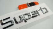 Skoda Superb Yeni Nesil Bagaj Krom ABS 3M 3D Yazı Logo Amblem thumbnail 1