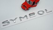 Renault Symbol Krom ABS 3M 3D Bagaj Yazı Logo - 1
