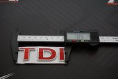 Volkswagen TDİ Bagaj Krom Metal 3M 3D Yazı Logo Arma - 7