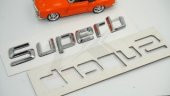 Skoda Superb Yeni Nesil Bagaj Krom ABS 3M 3D Yazı Logo Amblem thumbnail 8