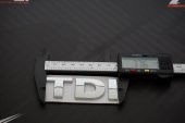 Volkswagen TDİ Bagaj Krom Metal 3M 3D Yazı Logo Arma - 8