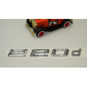 Bmw 220d Bagaj Krom Metal 3M 3D Yazı Logo - 3