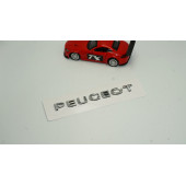 DK Peugeot Bagaj Krom ABS 3M 3D Yazı Logo Amblem 13,5 Cm - 2