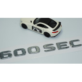 DK Tuning 600 SEC Bagaj Krom ABS 3M 3D Yazı Logo Benz İle Uyumlu - 3