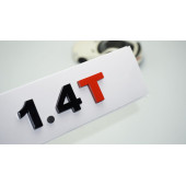 DK Tuning 1.4T Bagaj Siyah Kırmızı Yazı Logo Volkswagen İle Uyumlu - 1