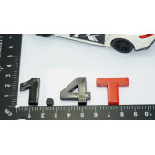 DK Tuning 1.4T Bagaj Siyah Kırmızı Yazı Logo Volkswagen İle Uyumlu - 4