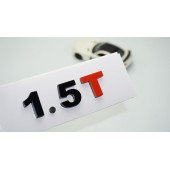 DK Tuning 1.5T Bagaj Siyah Kırmızı Yazı Logo Volkswagen İle Uyumlu - 1