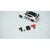 DK Tuning 1.5T Bagaj Siyah Kırmızı Yazı Logo Volkswagen İle Uyumlu - 2