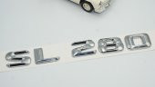 SL 280 Bagaj Krom Metal 3M 3D Yazı Logo - 3