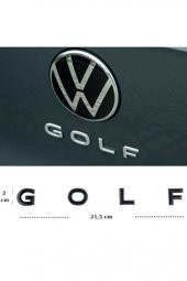 Volkswagen Golf7 Bagaj 3M 3D Yeni Nesil Krom ABS Yazı Logo Amblem - 4