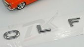 Volkswagen Golf7 Bagaj 3M 3D Yeni Nesil Krom ABS Yazı Logo Amblem - 6