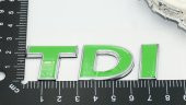 Skoda TDİ Bagaj Yeşil Krom ABS 3M 3D Yazı Logo Arma - 4