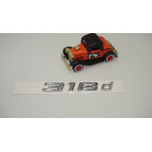 Bmw 318d Bagaj Krom Metal 3M 3D Yazı Logo - 2