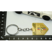 DK Ford Mustang Shelby GT Koşan At Logo Gold Metal Anahtarlık - 5