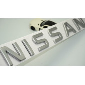 DK Nissan Bagaj 3M 3D Mat Krom ABS Yazı Logo Amblem 29x4 Cm - 1